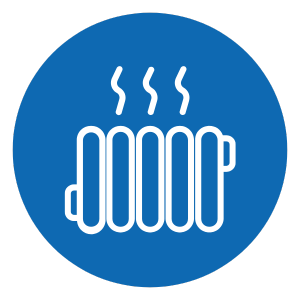 uneven heating icon