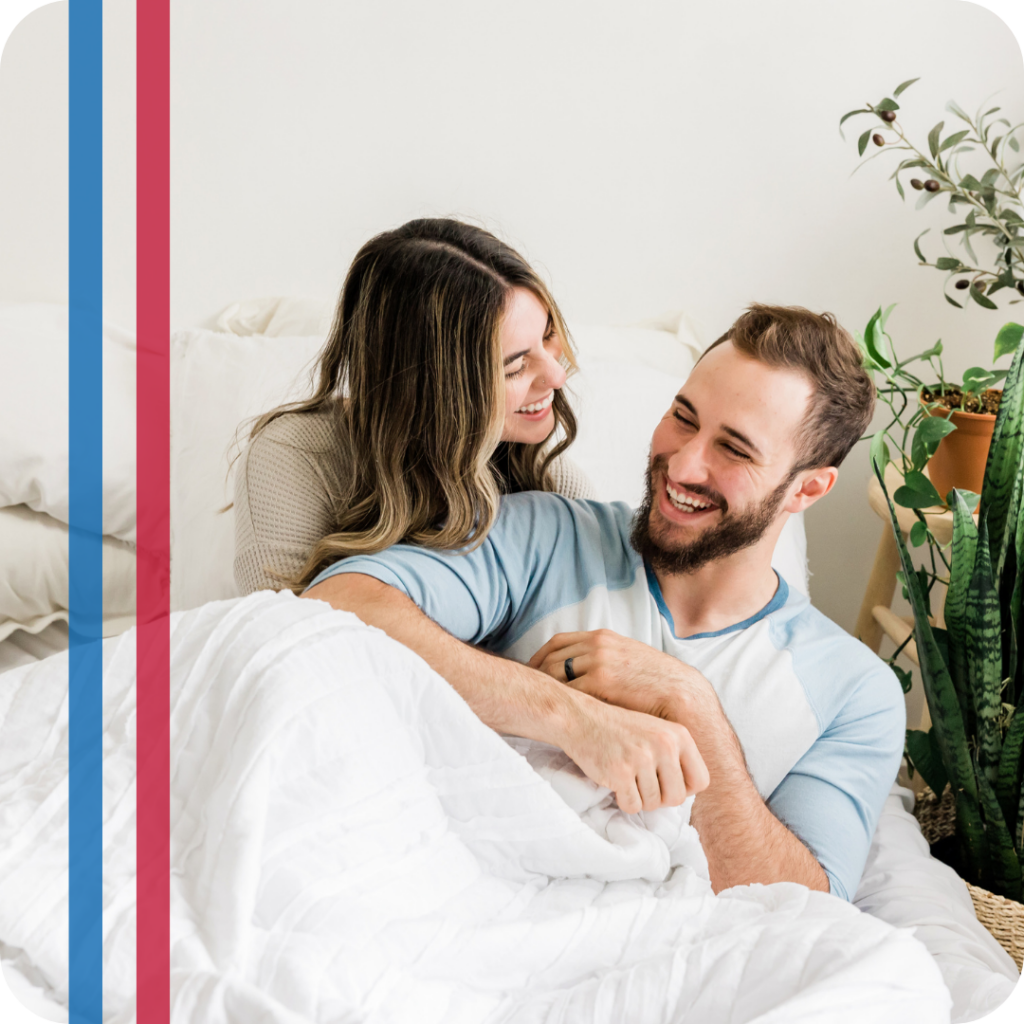 couple spending time at home