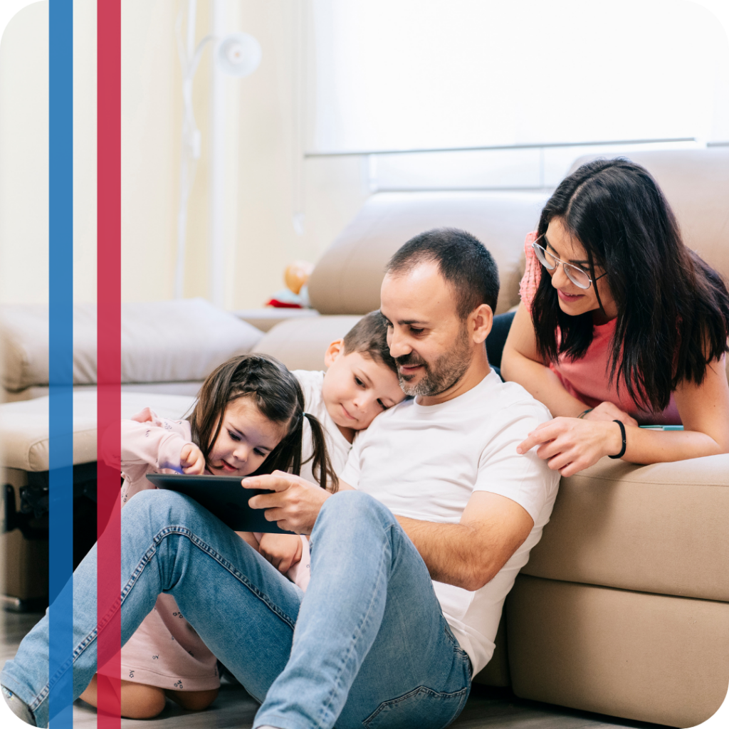 family at home