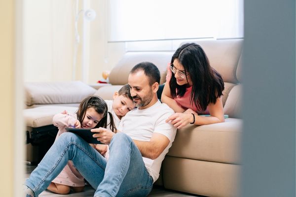 family at home
