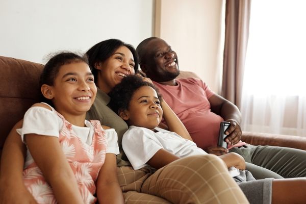 family at home